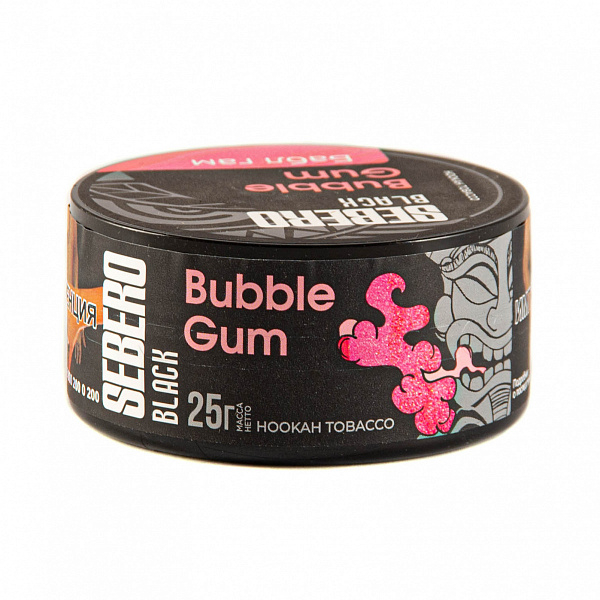 Табак SEBERO BLACK BUBBLE GUM 25 гр в Севастополе