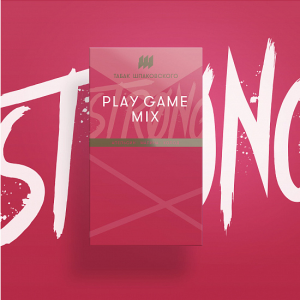Табак Шпаковского Strong Play game mix (Апельсин Малина Холод) 40 гр в Севастополе