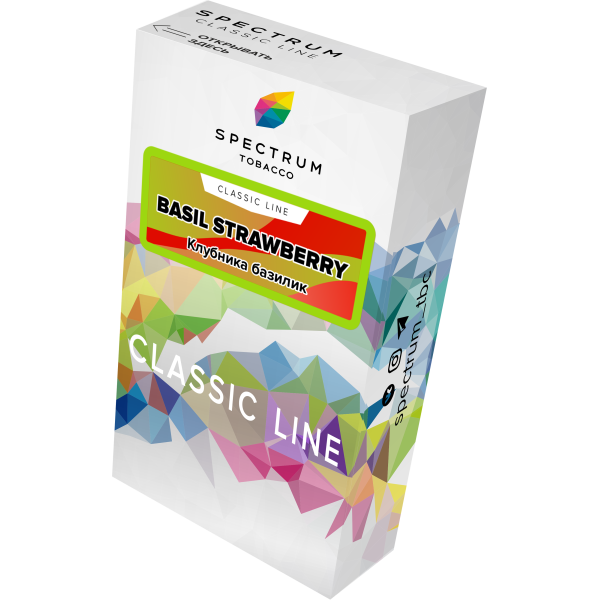 Табак Spectrum Classic current basil steawberry 40 грамм в Севастополе