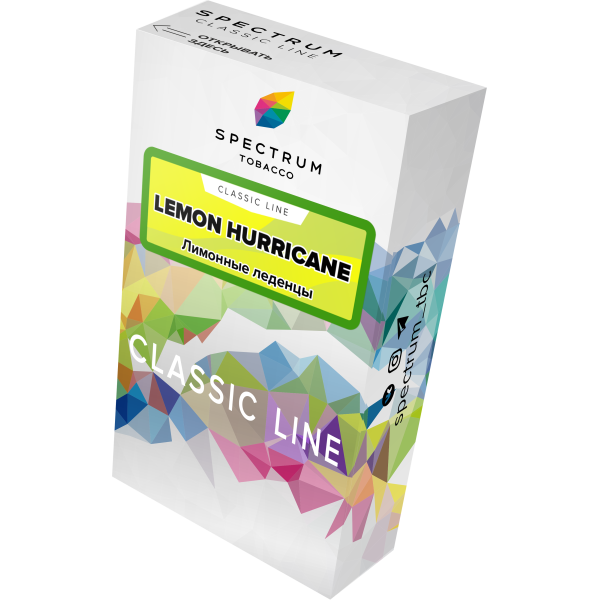 Табак Spectrum Classic lemon hurricane 40 грамм в Севастополе
