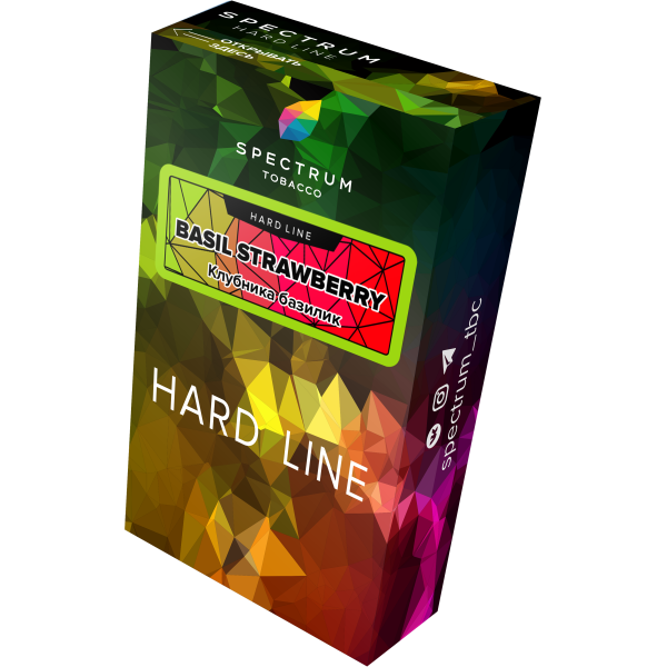 Табак Spectrum Hard basil strawberry 40 грамм в Севастополе