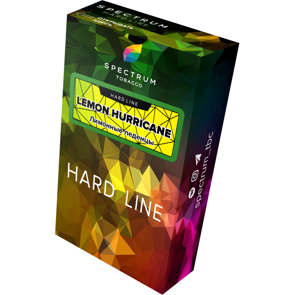 Табак Spectrum Hard lemon hurricane 40 грамм в Севастополе
