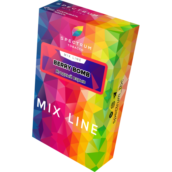 Табак Spectrum Mix Line Berry Bomb 40 грамм в Севастополе