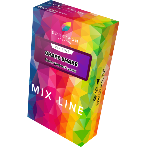 Табак Spectrum Mix Line Grape Shake 40 грамм в Севастополе