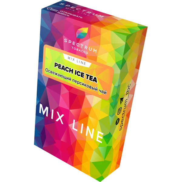 Табак Spectrum Mix Line Peach Ice Tea 40 грамм в Севастополе