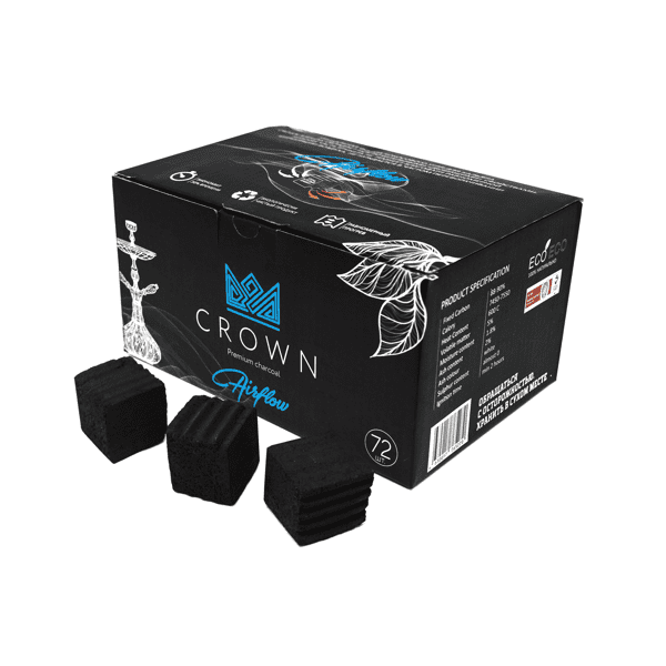 Уголь Crown Airflow Кокосовый 72 Шт (25 Мм) в Севастополе