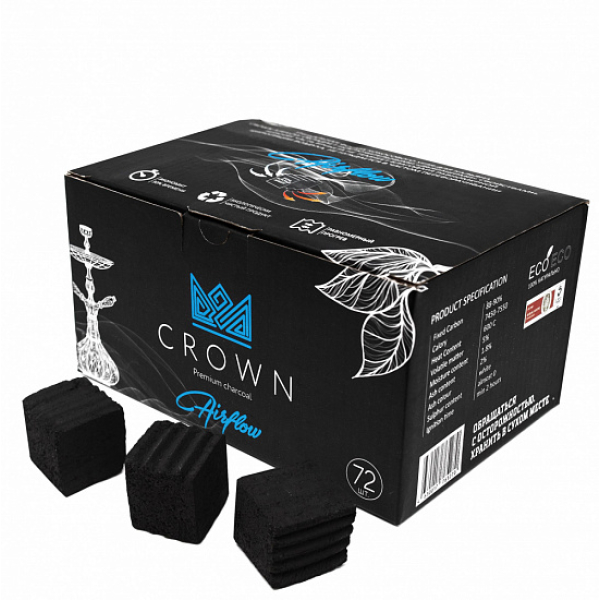 Кокосовый уголь Crown Air-Flow 25 мм в Севастополе