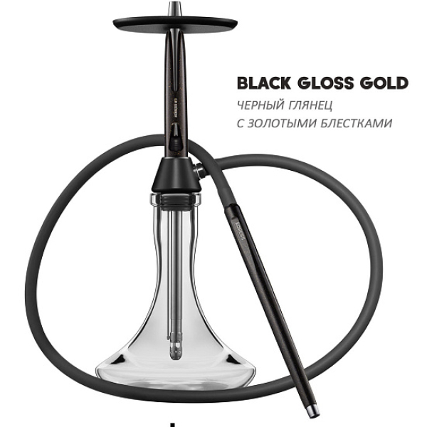 Кальян Koress K3 Black Gloss (Черный,Золотой, 48 см) в Севастополе