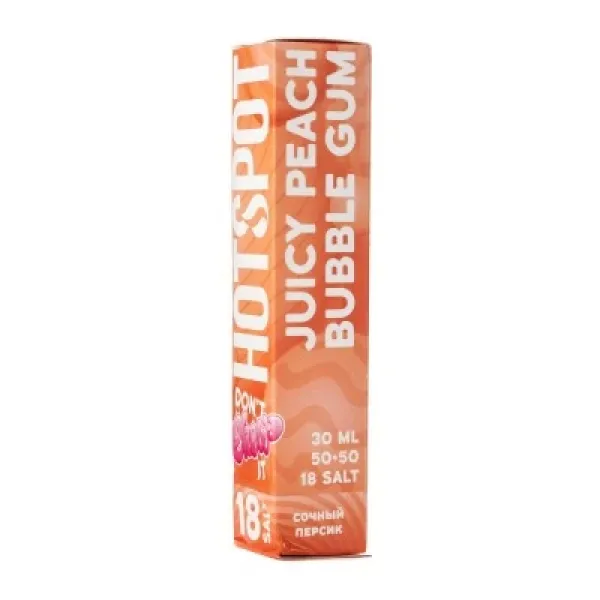 Жидкость HOTSPOT Chow Juicy Peach Bubble Gum 30 мл в Севастополе
