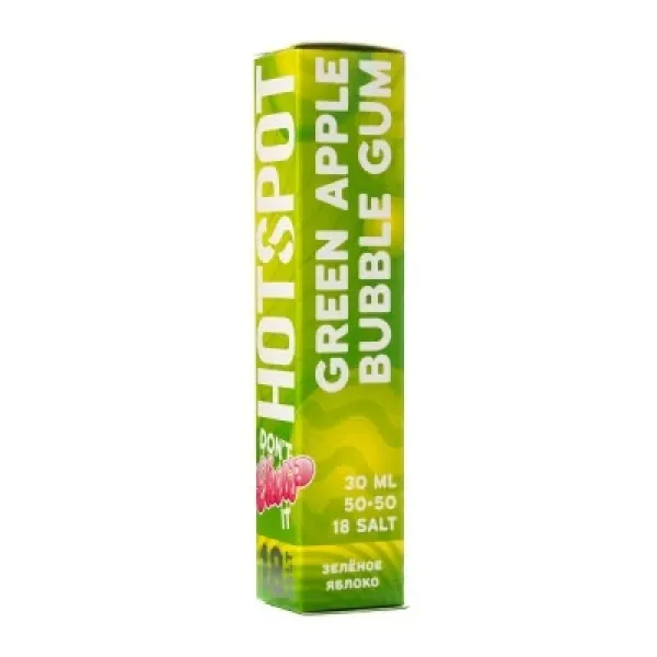 Жидкость HOTSPOT Chow Ultra Green Apple Bubble Gum 30 мл в Севастополе