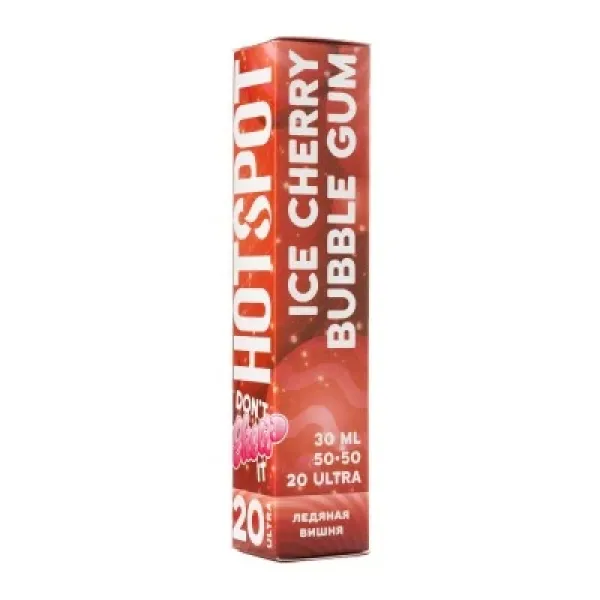 Жидкость HOTSPOT Chow Ultra Ice Cherry Bubble Gum 30 мл в Севастополе