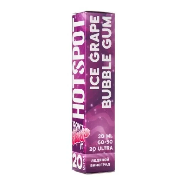 Жидкость HOTSPOT Chow Ultra Ice Grape Bubble Gum 30 мл в Севастополе