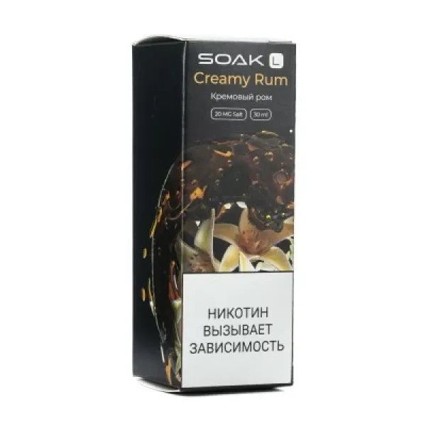 Жидкость SOAK L Creamy Rum 30 мл в Севастополе