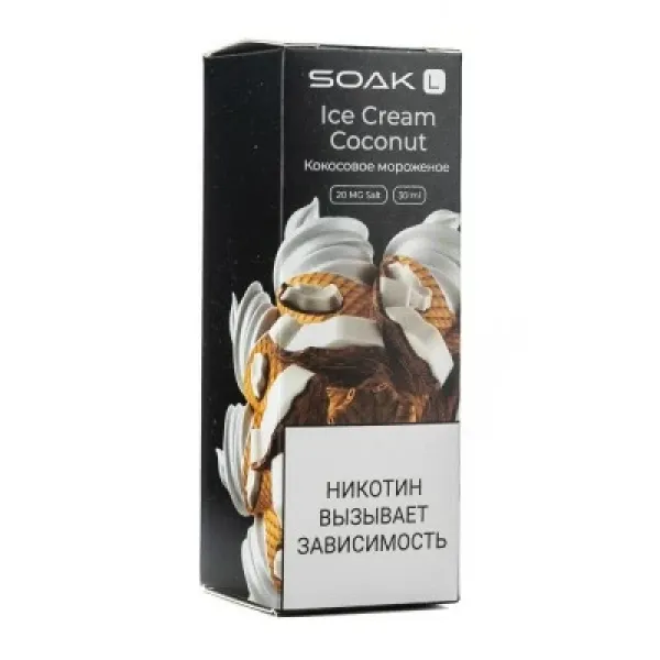Жидкость SOAK L Ice Cream Coconut 30 мл в Севастополе