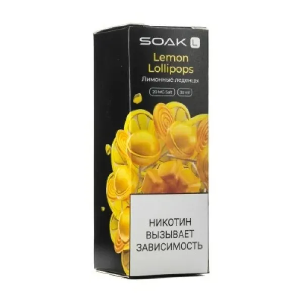 Жидкость SOAK L Lemon Lollipops 30 мл в Севастополе
