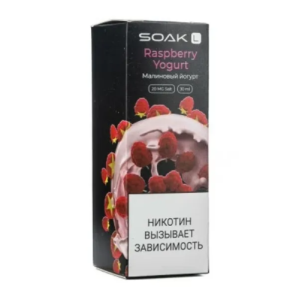 Жидкость SOAK L Raspberry Yogurt 30 мл в Севастополе