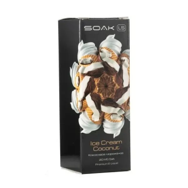 Жидкость SOAK LS Ice Cream Coconut 30 мл в Севастополе