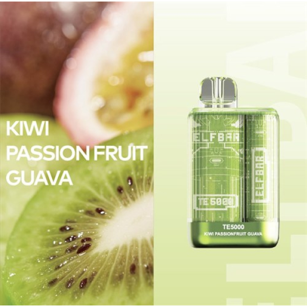 Elfbar TE5000 Kiwi Passion fruit Guava, 5000 тяг в Севастополе