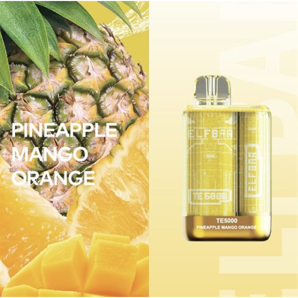 Elfbar TE5000 Pineapple Mango Orange, 5000 тяг в Севастополе
