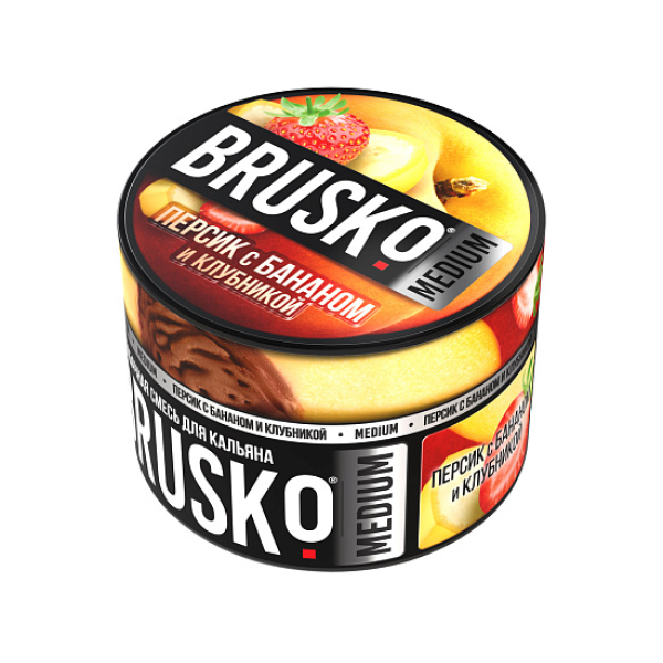 Смесь Brusko Персик с бананом и клубникой 50 гр в Севастополе