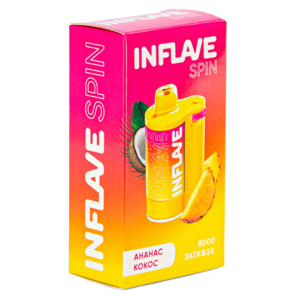 INFLAVE SPIN Ананас кокос (8000 затяжек) в Севастополе