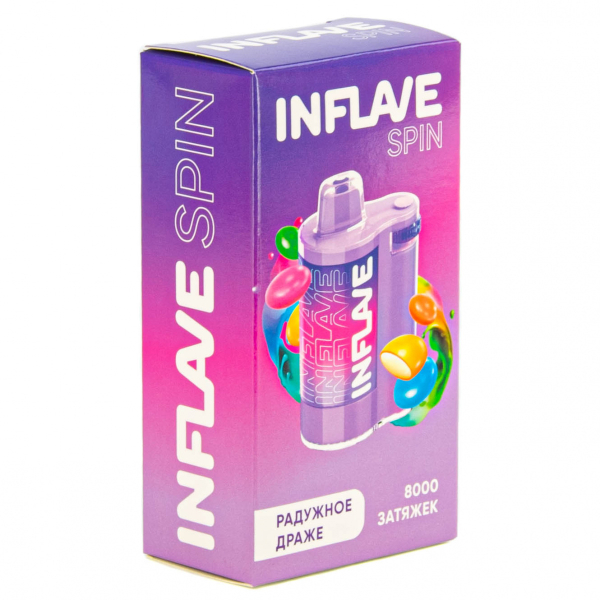 INFLAVE SPIN Радужное драже (8000 затяжек) в Севастополе