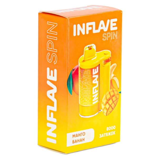 INFLAVE SPIN Манго банан (8000 затяжек) в Севастополе