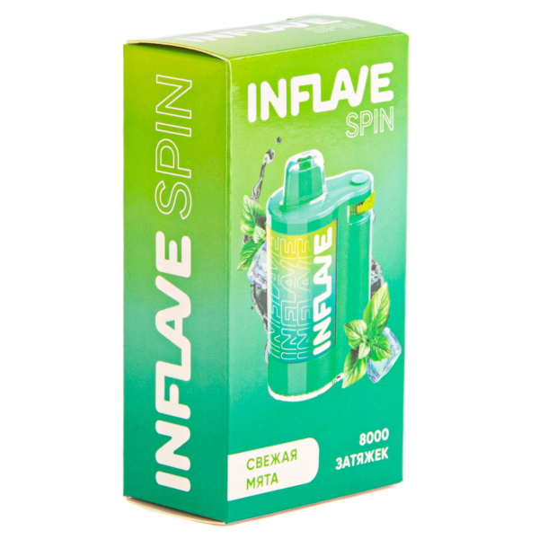 INFLAVE SPIN Свежая мята (8000 затяжек) в Севастополе