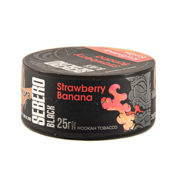 Табак Sebero Black Strawberry Banana  25 грамм в Севастополе