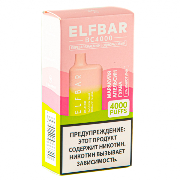 ELF BAR Passionfruit Orange Guava (4000 затяжек) 20 мг в Севастополе