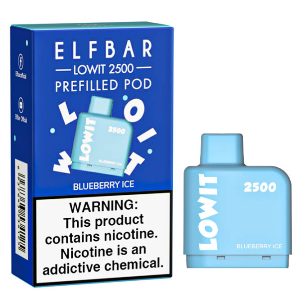 Картридж Elf Bar Lowit 2500 20 мг, 6 мл (Blueberry Ice) в Севастополе