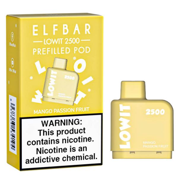 Картридж Elf Bar Lowit 2500 20 мг, 6 мл (Mango Passion Fruit) в Севастополе