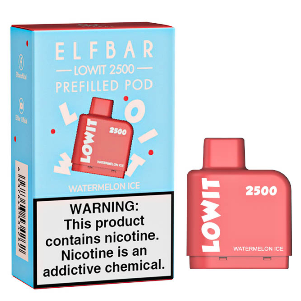 Картридж Elf Bar Lowit 2500 20 мг, 6 мл (Watermelon Ice) в Севастополе