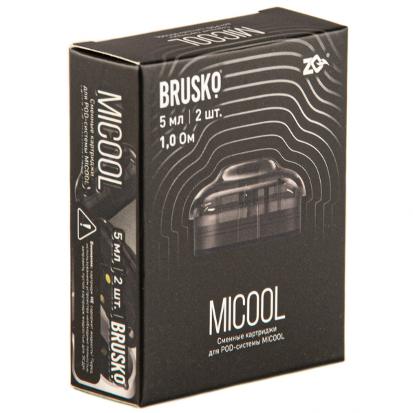 Картридж Brusko Zq Micool 5мл (2шт.) 1.0 в Севастополе