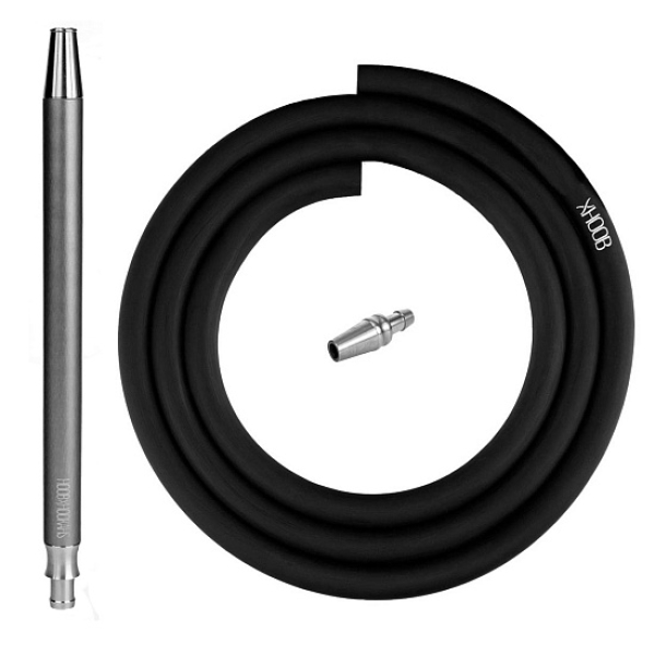 Hoob Smpl Xl Шланг Комплект Black (Черный Шланг, Мундштук, Коннектор Plug) в Севастополе