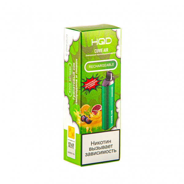 Hqd Cuvie Air Гранатовый Сок, Смородина И Лимон (4000 Затяжек) в Севастополе