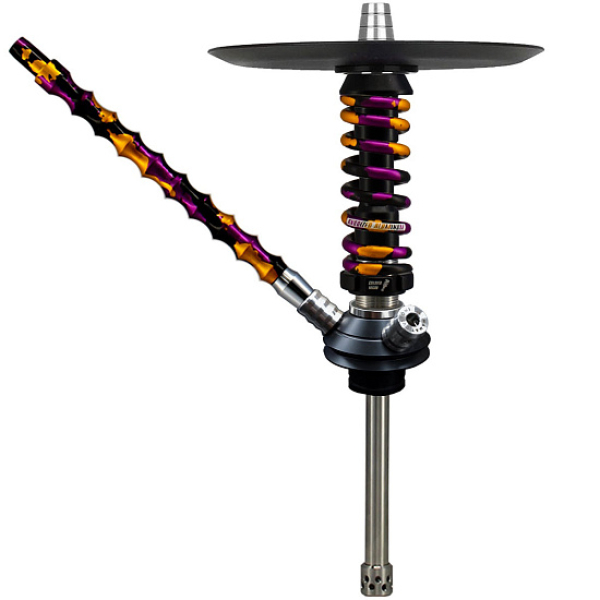 Кальян Mamay Custom Coilovers Micro Черный Пурпурно-Золотой Камуфляж  в Севастополе