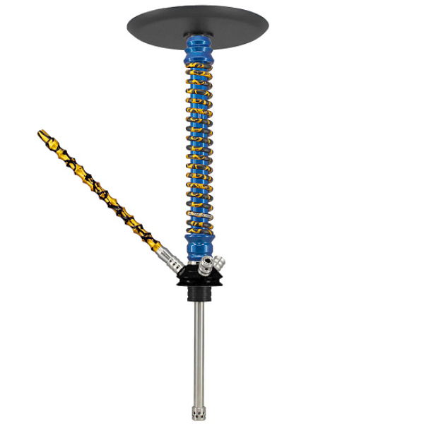 Кальян Mamay Custom V3 №12 Coilovers Голубой Золотой Сплеш  в Севастополе