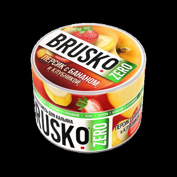 Смесь Brusko Персик С Бананом И Клубникой (Zero)  50 гр в Севастополе
