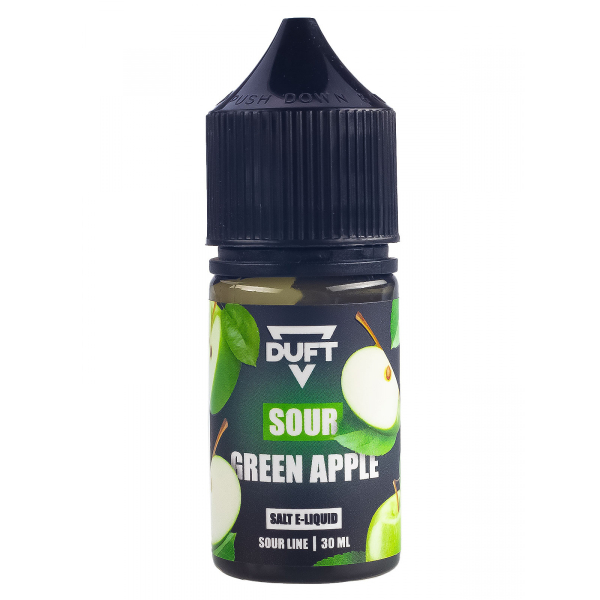Жидкость Duft Sour Line Salt 20 Green Apple 30 Мл в Севастополе