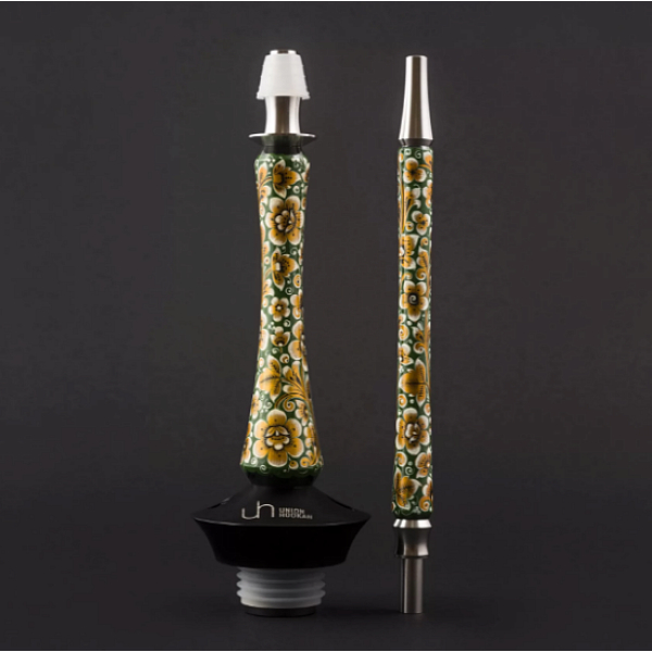Кальян Union Hookah Sleek Хохлома Зеленый  в Севастополе