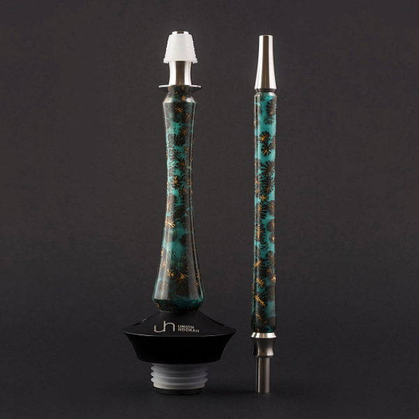 Кальян Union Hookah Sleek Акрил С Шишками Бирюзовый  в Севастополе