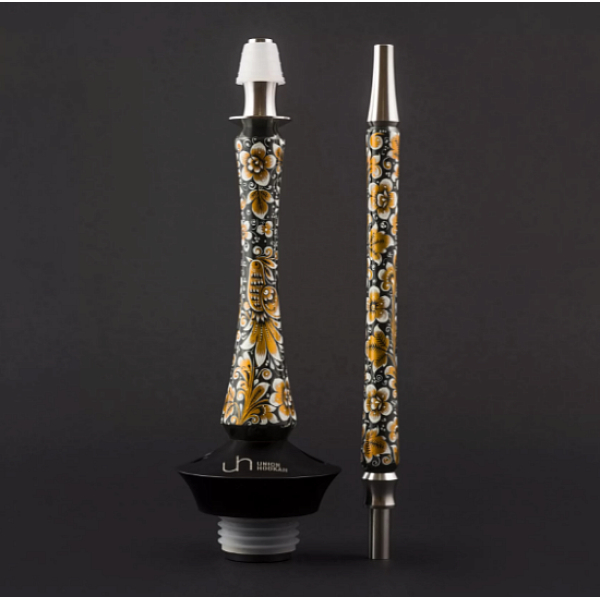 Кальян Union Hookah Sleek Хохлома Черный  в Севастополе