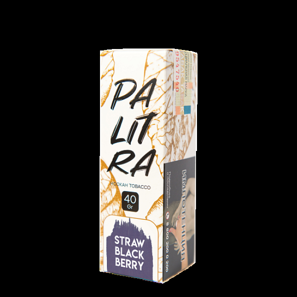 Табак Palitra Straw Black Berry (Земляника Ежевика)  40 грамм в Севастополе