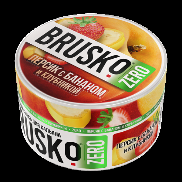 Смесь Brusko Персик С Бананом И Клубникой (Zero)  250 гр в Севастополе