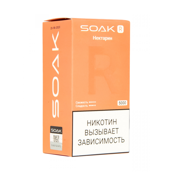 Soak R Нектарин 5000 Затяжек в Севастополе