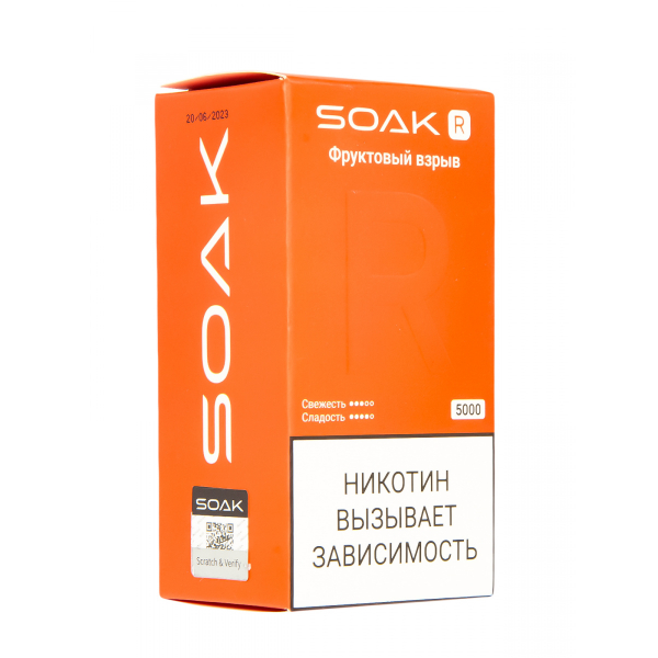 Soak R Фруктовый Взрыв 5000 Затяжек в Севастополе