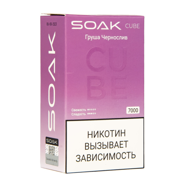 Soak Cube Груша Чернослив 7000 Затяжек в Севастополе