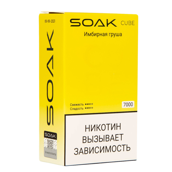 Soak Cube Имбирная Груша 7000 Затяжек в Севастополе