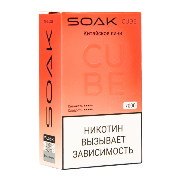 Soak Cube Китайское Личи 7000 Затяжек в Севастополе